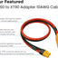Cable adaptador XT60 a XT90 3 pies para drones y generadores