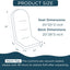 Cojín silla mecedora exterior tela impermeable azul marino