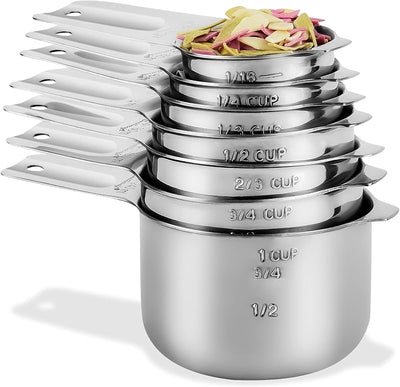 Set tazas medidoras acero inox 7