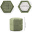 Caja anillos terciopelo vintage doble tapa desmontable verde