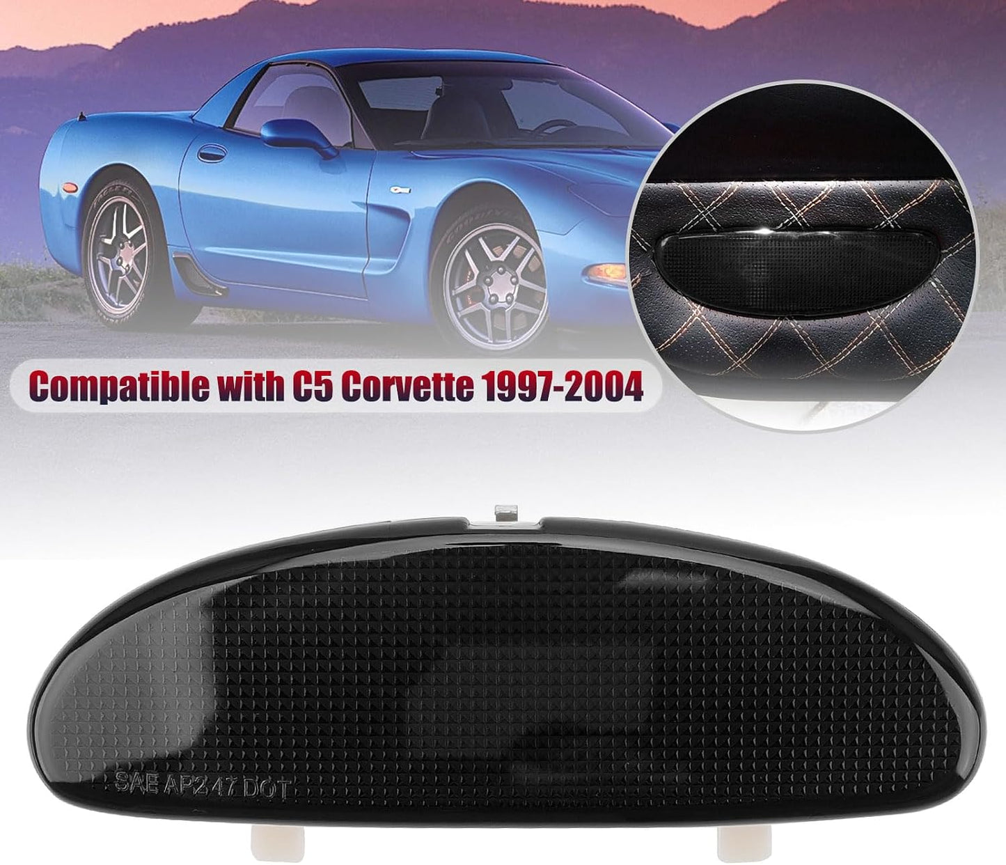 Placa reflectora puerta interior C5 Corvette 97-04