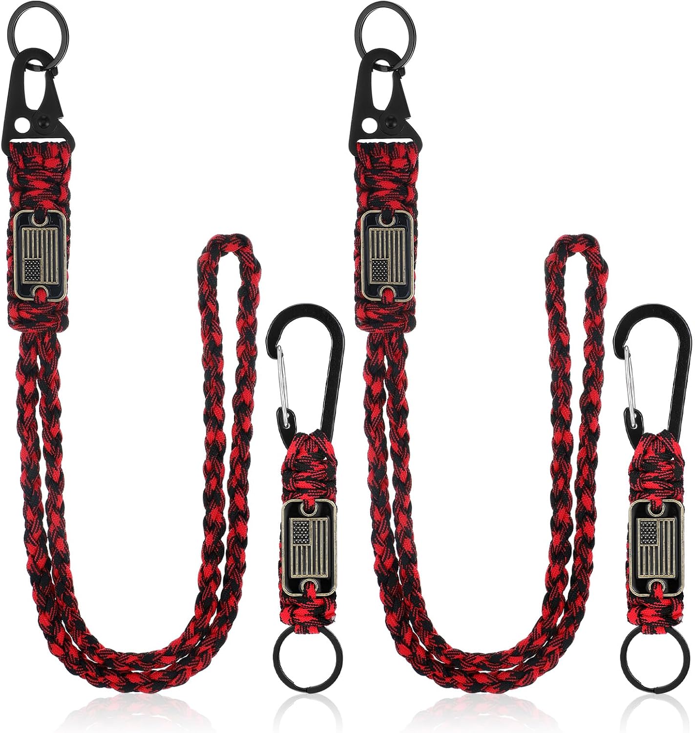 Set 2 Cordones Paracaídas Resistente Correa Silbato 550 Llaveros