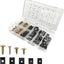 170 Pzas Clips U Automotriz con Tornillos 9 Tamaños