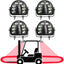Luces LED rojas seguridad carretilla elevadora 40 W 10-110 V