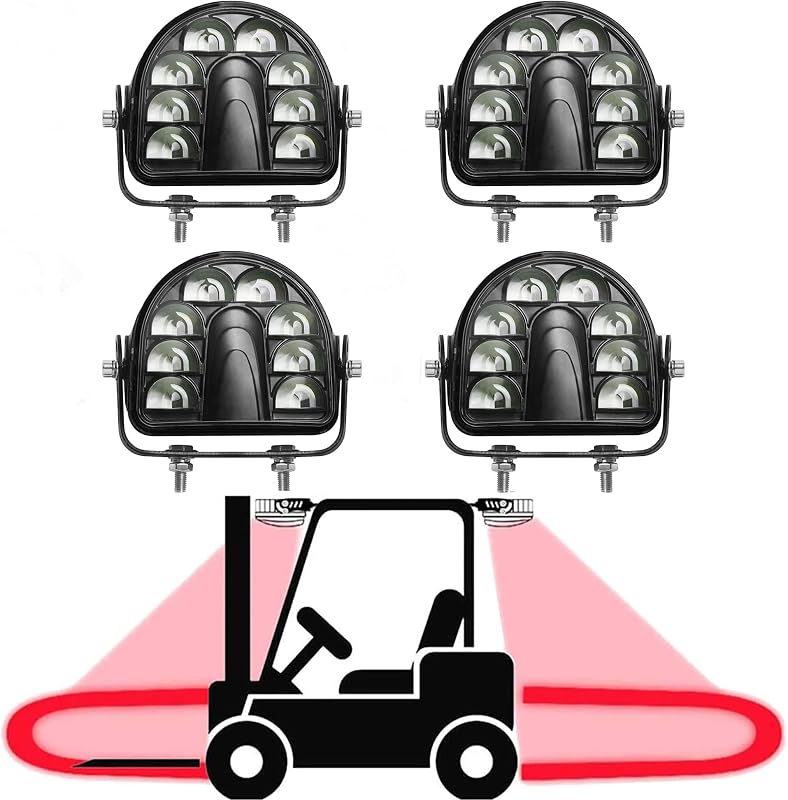 Luces LED rojas seguridad carretilla elevadora 40 W 10-110 V