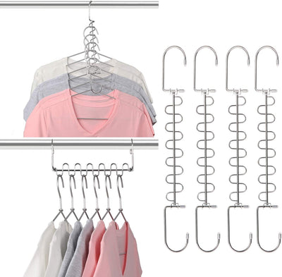 Colgador mágico cascada 12 ranuras organiz. ropa armario