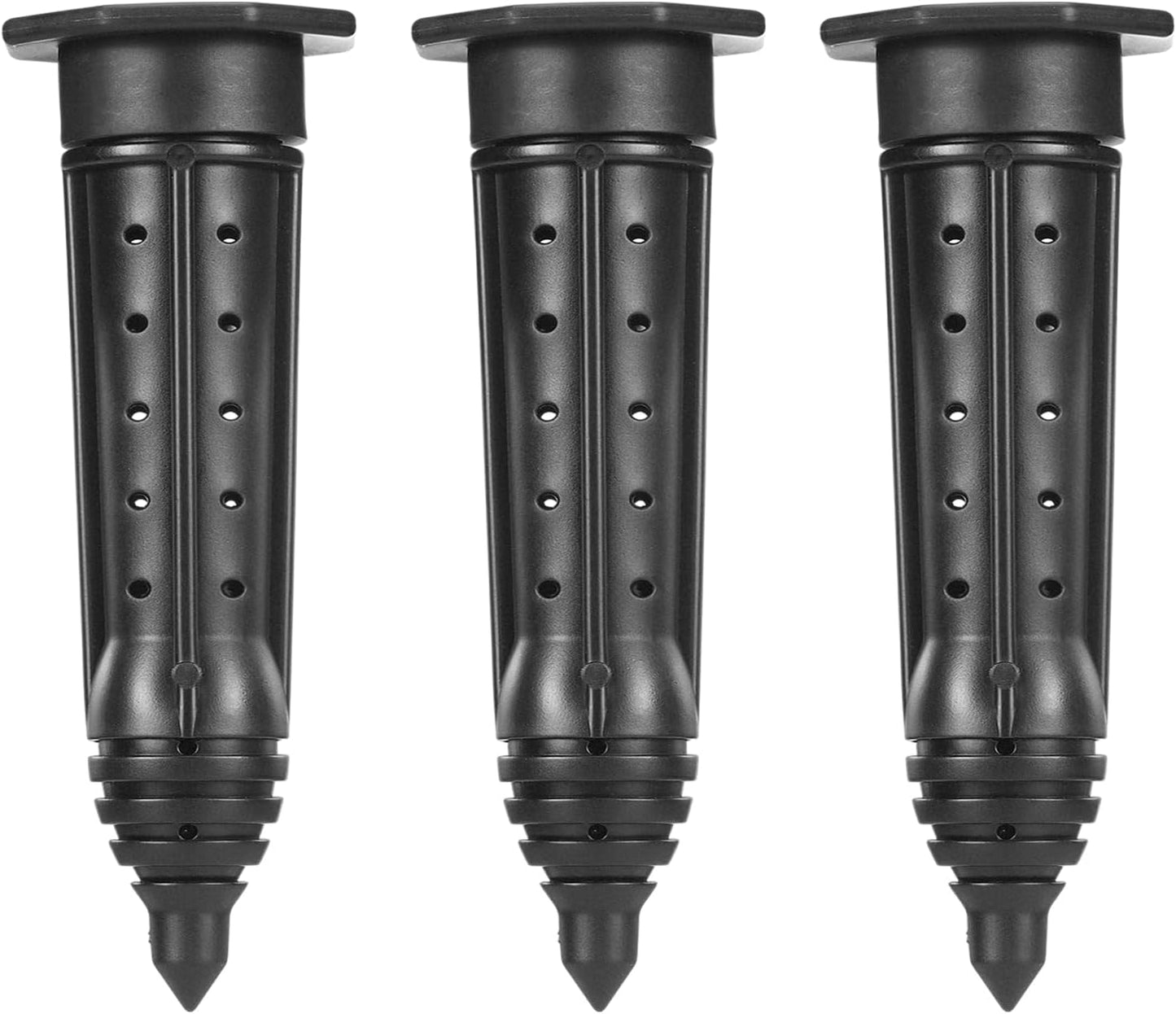 Set 3 estacas plástico ABS UV para jardín raíces profundas