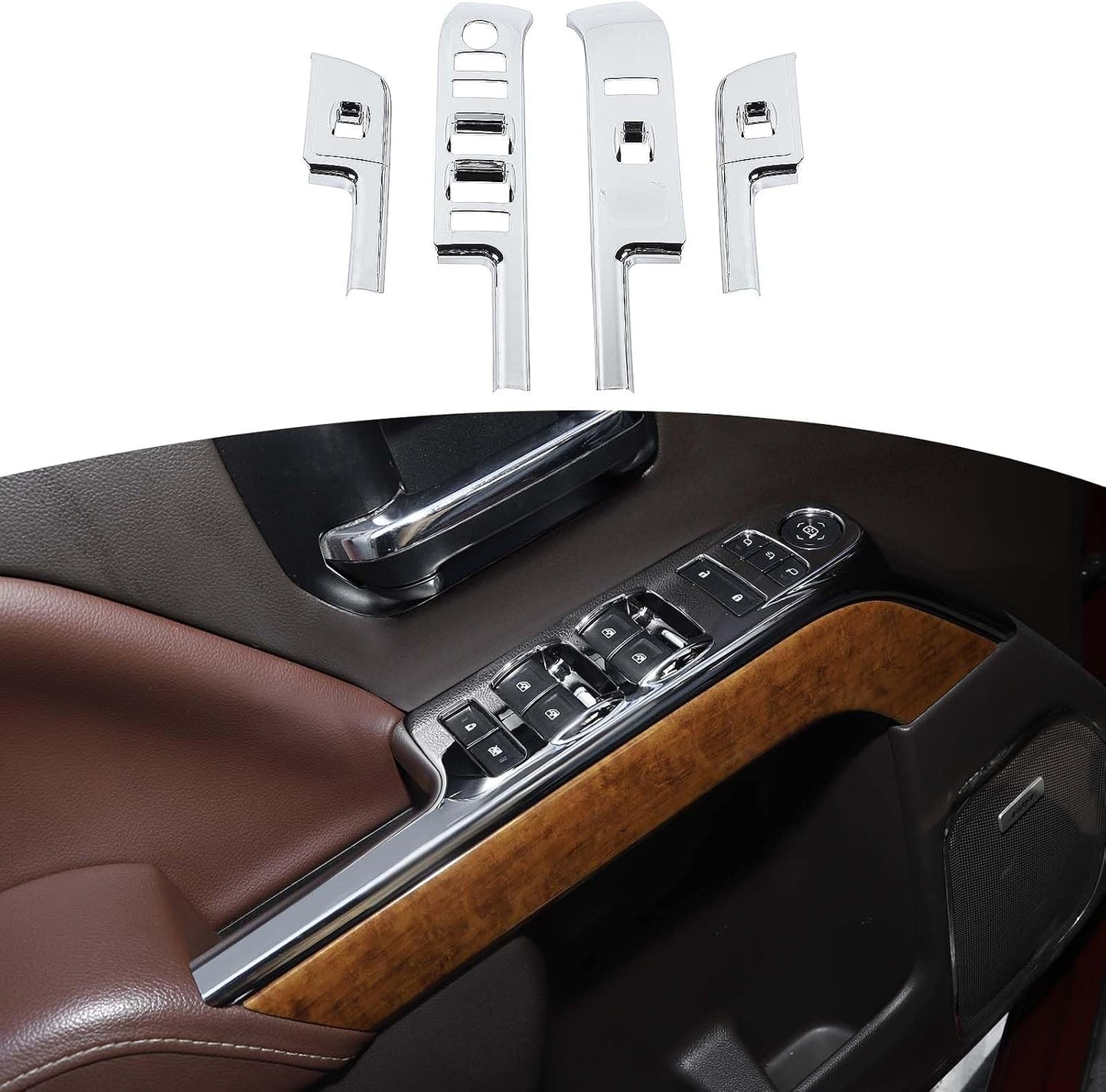 Cubierta interruptor ventanas Chevy Silverado 4unids