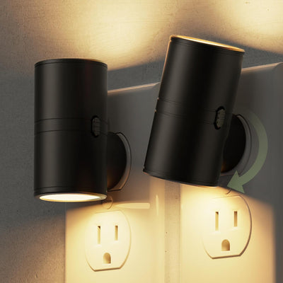 Luz Nocturna Enchufable Sensor 2 Niveles Brillo Blanco Suave