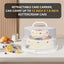 Contenedor pasteles 12" con tapa asas bolsa aislada