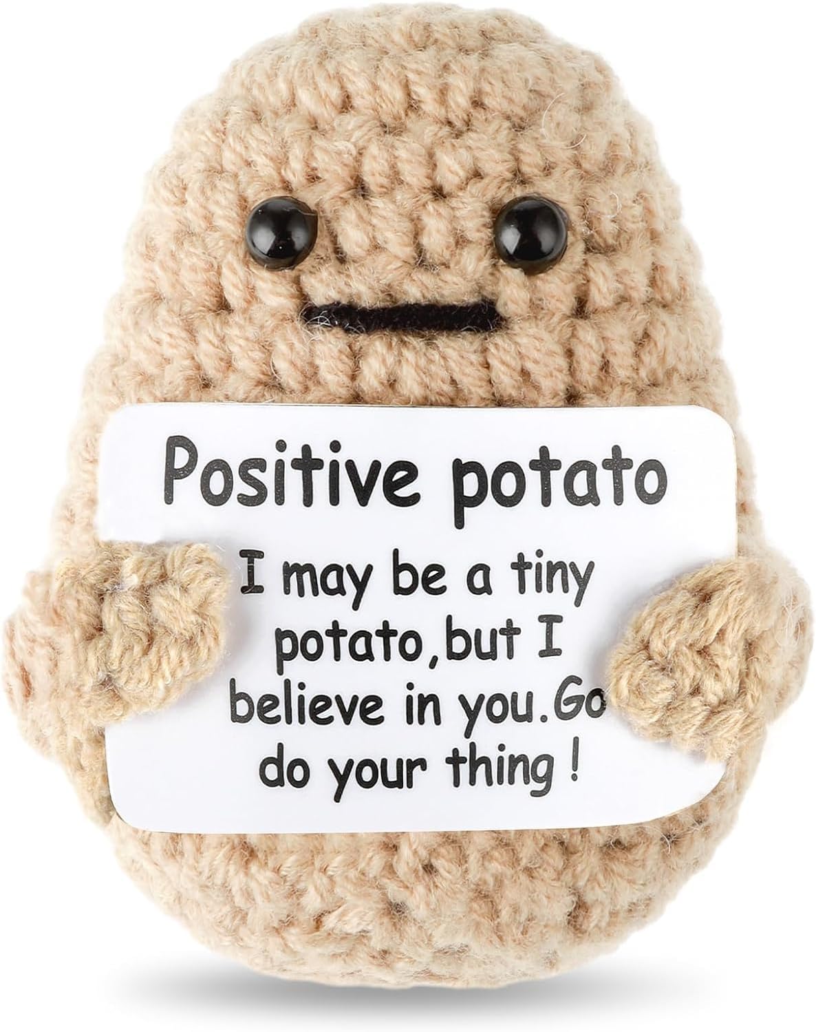 Juguete de patata positiva de ganchillo decoración hogar