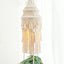 Estante colgante macramé algodón 3 niveles decoración