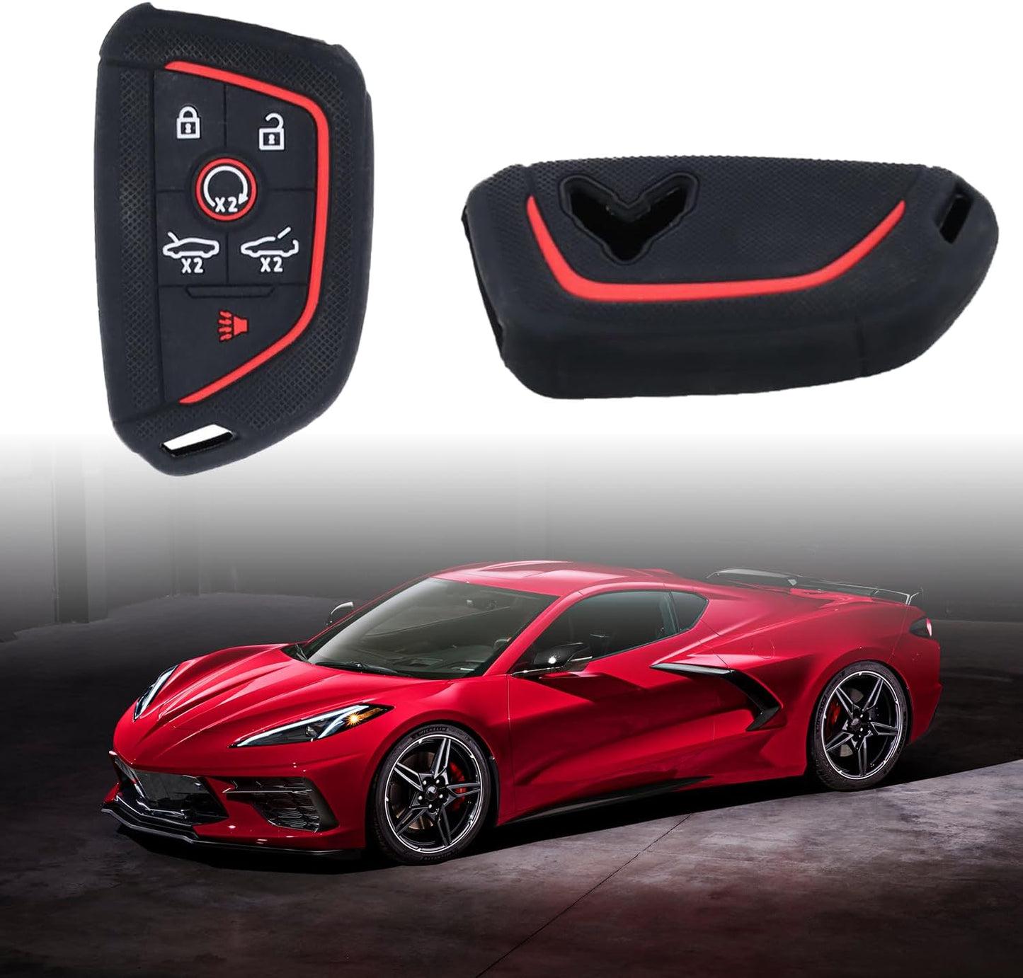 Funda llavero remoto C8 comp Chevrolet Corvette 2020