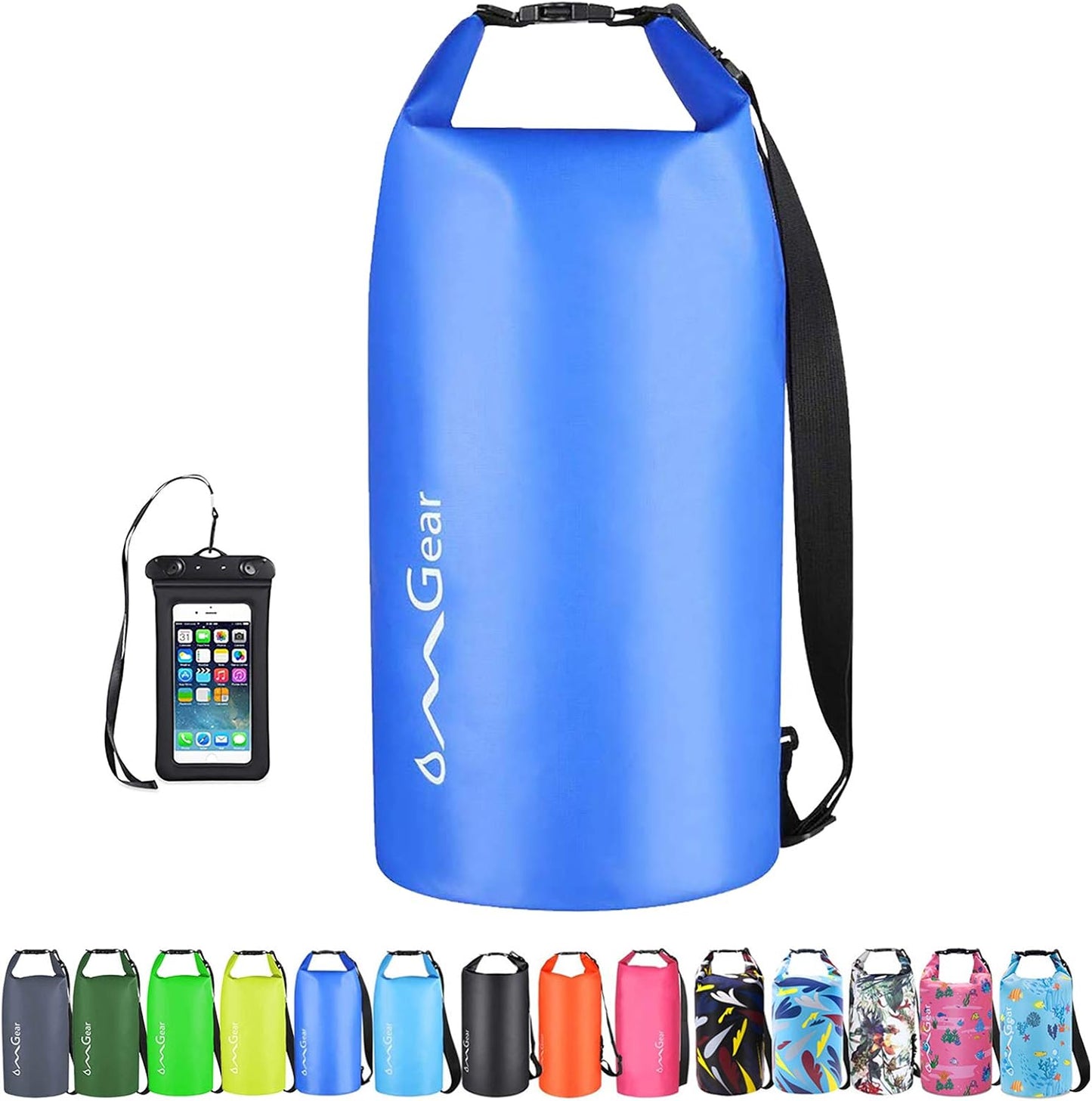 Bolsa flotante impermeable para kayak 40l/30l/20l/10l/5l