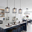 3 Pack Luces Colgantes Negras Isla Cocina Estilo Granja
