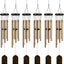 6 Campanillas Viento Rústicas 28pulg Bronce Tubos Aluminio