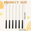 6 Palitos Fondue 9.5pulg Acero Inox para Barbacoa