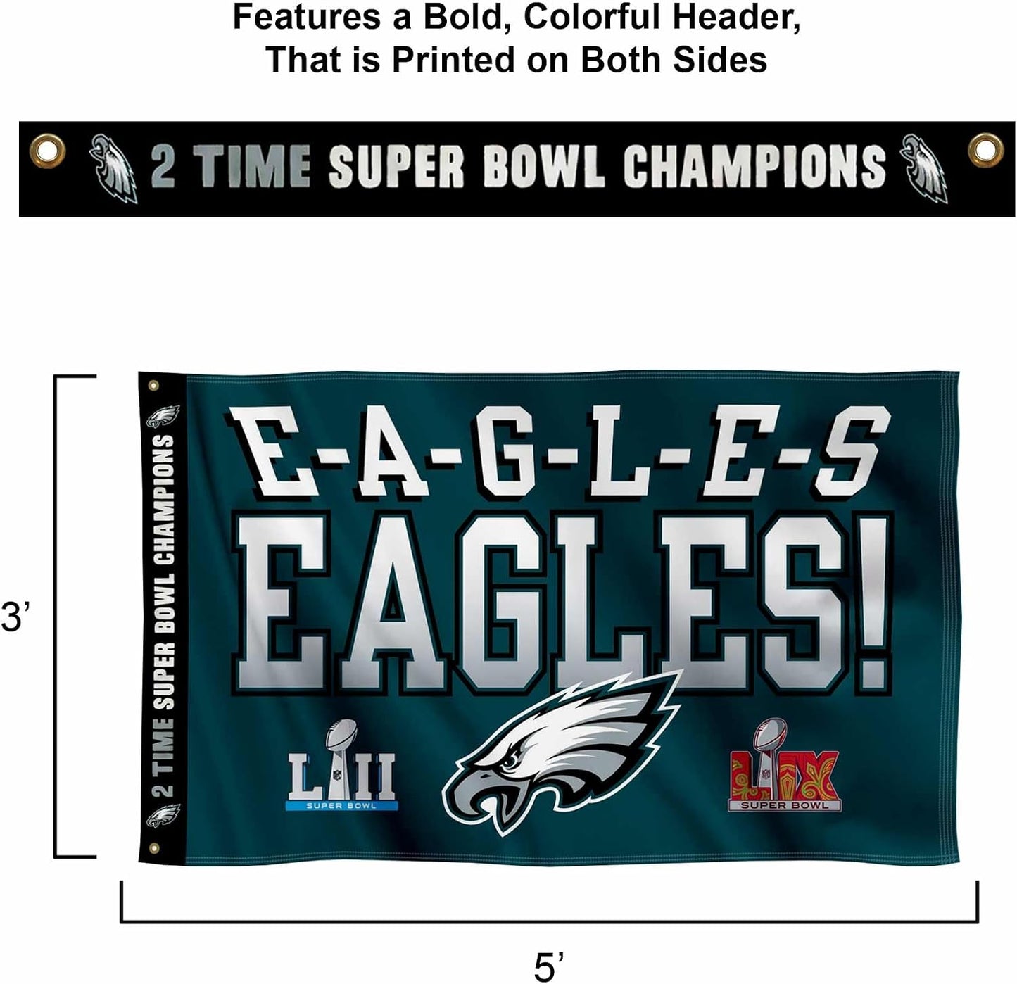 Bandera Philadelphia Eagles Chant