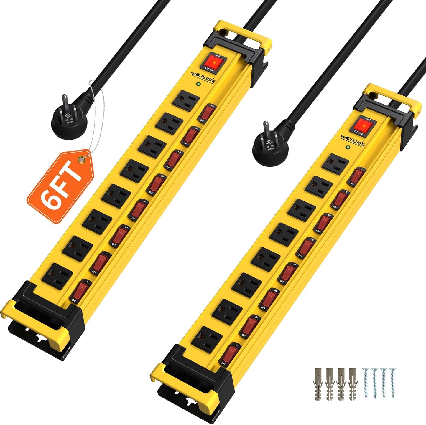 Regleta 8 Tomas 2700J con Organiz. Cables