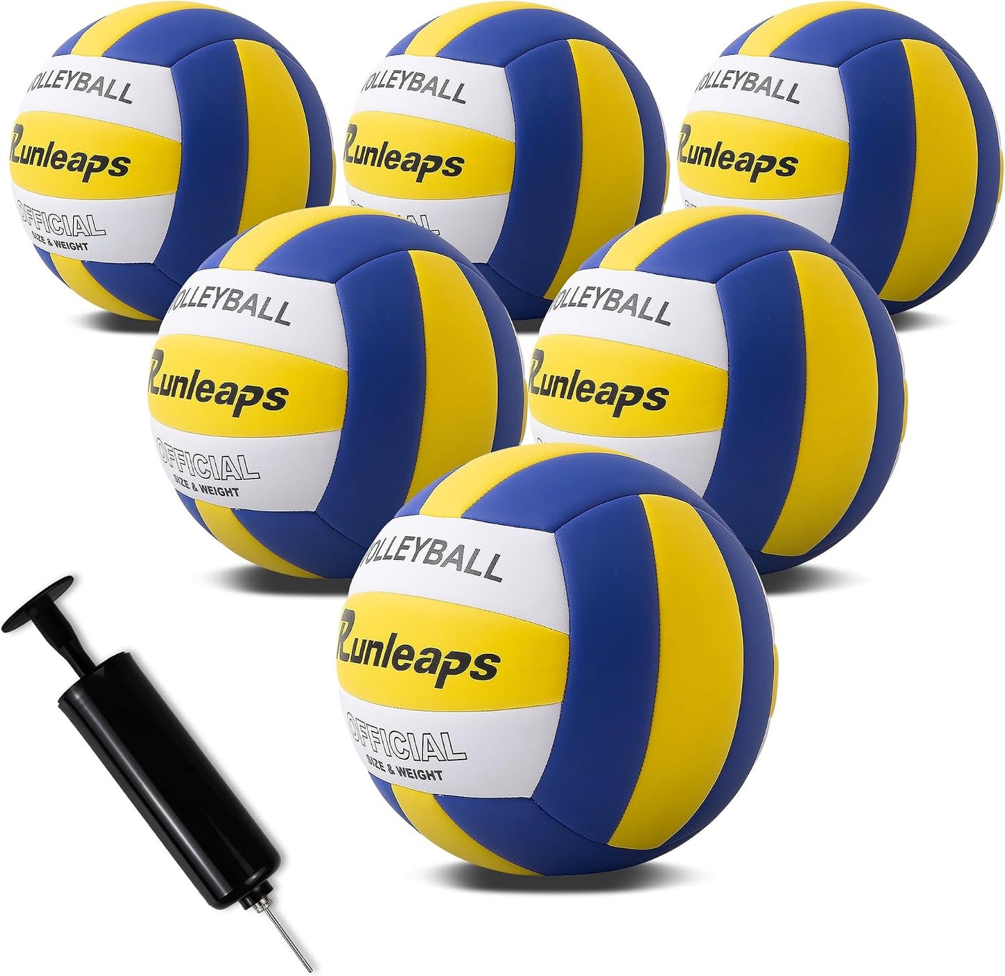 6 Pzas Balones Voleibol Agua Interior Exterior Oficial