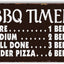 Letreros cocina retro con temporizador barbacoa metal