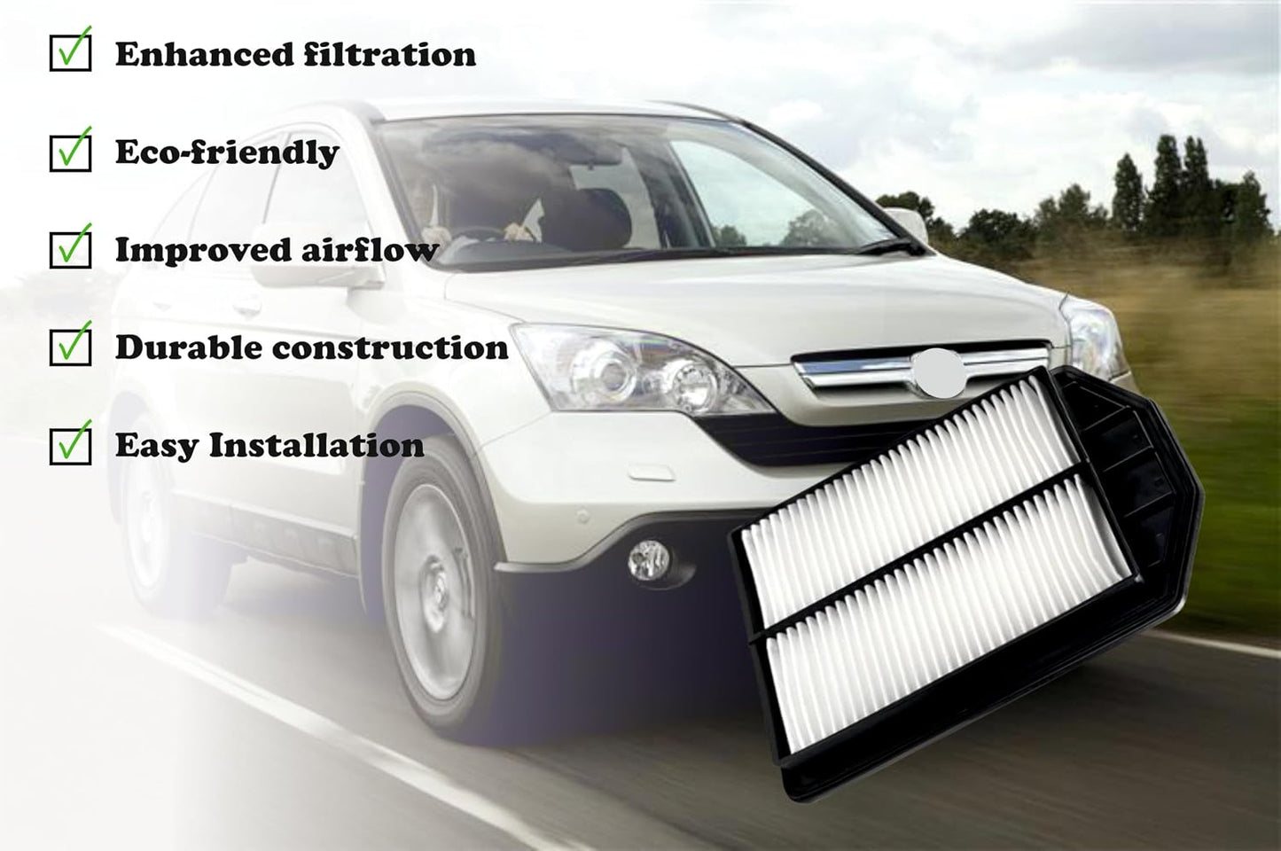 Filtro aire motor comp Honda CR-V 07-09 2.4L