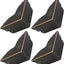 4 Protectores Esquina Metal Bronce Antiguo 2.76x2.76x1.18pulg