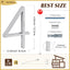Números de casa metal 5pulg plateado moderno resistente