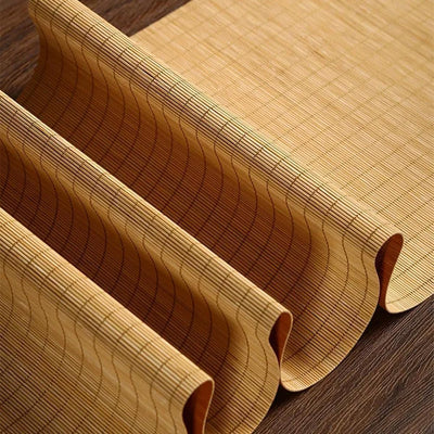 Camino mesa bambú estilo asiático 12x48pulg