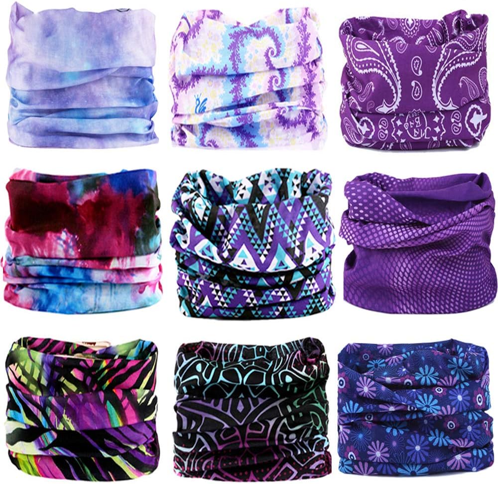 12 Unid Bandanas Protector Facial Bufanda Polaina