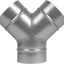 Conector conducto 4" divisor 3 vías acero galvanizado HVAC