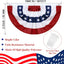 3 Banderas Americanas Plisadas 3x6ft Ojales Latón