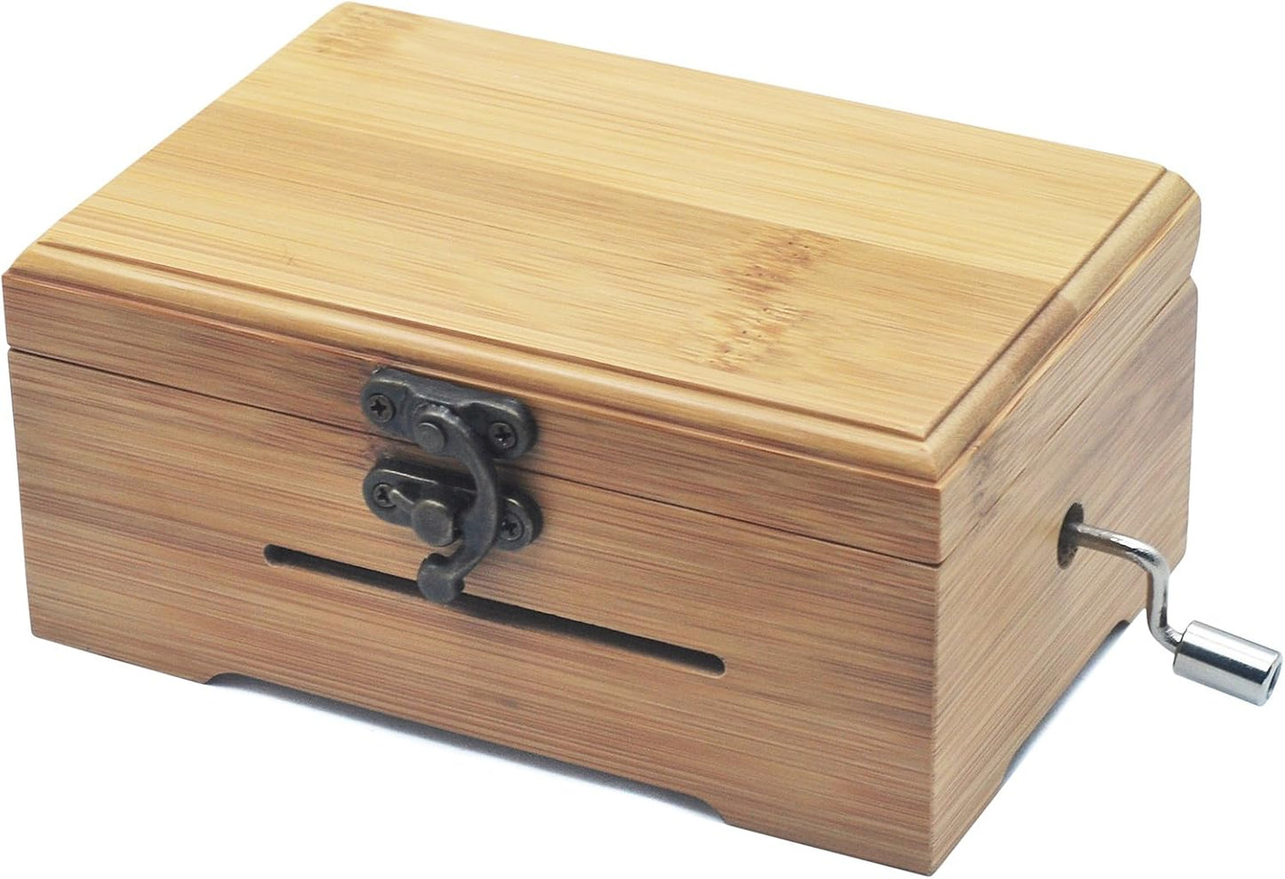 Kit engranaje caja música manivela 30 notas caja bambú