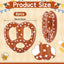 6 Pzas Pretzels Inflables Oktoberfest 15" Decoración Alemana