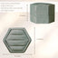 Caja terciopelo 2en1 para anillo boda color verde salvia