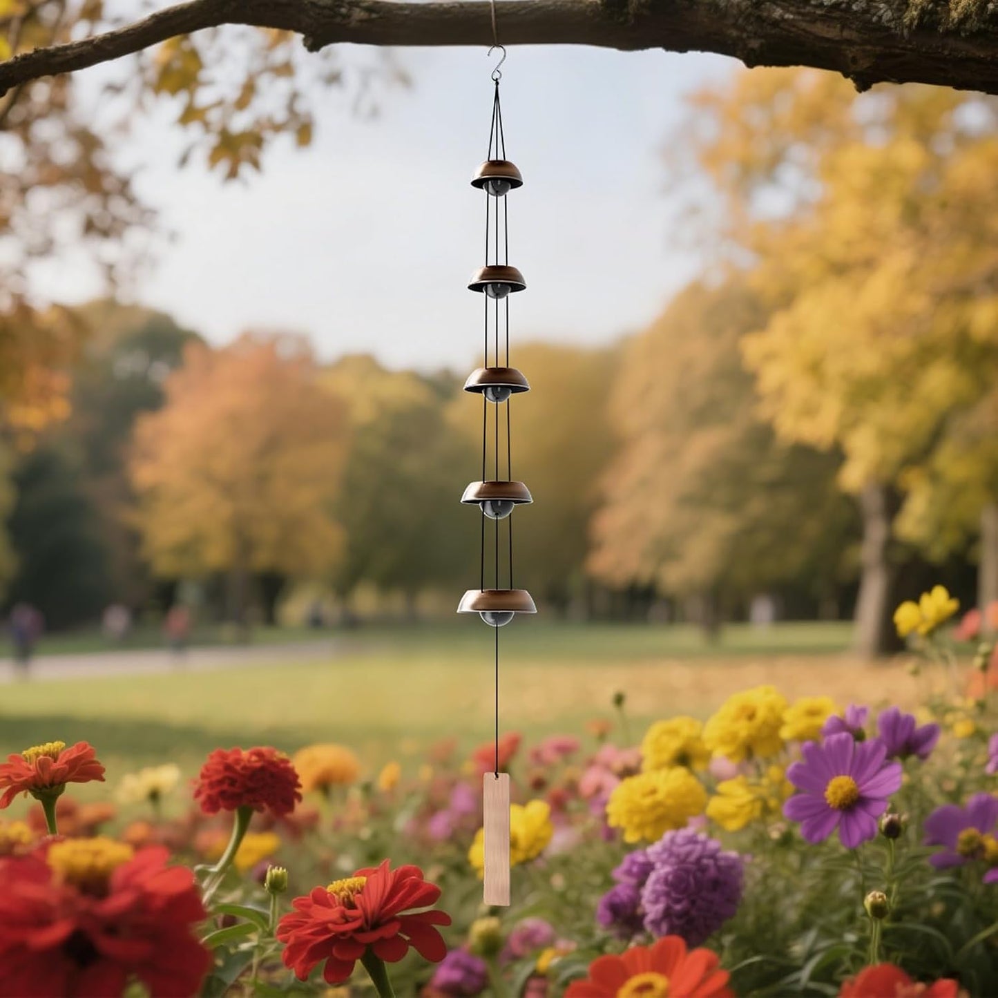 Campanillas viento cobre 36" exterior Feng Shui