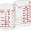 Vaso medidor 4oz vidrio expreso con asa doble boquilla pack 2