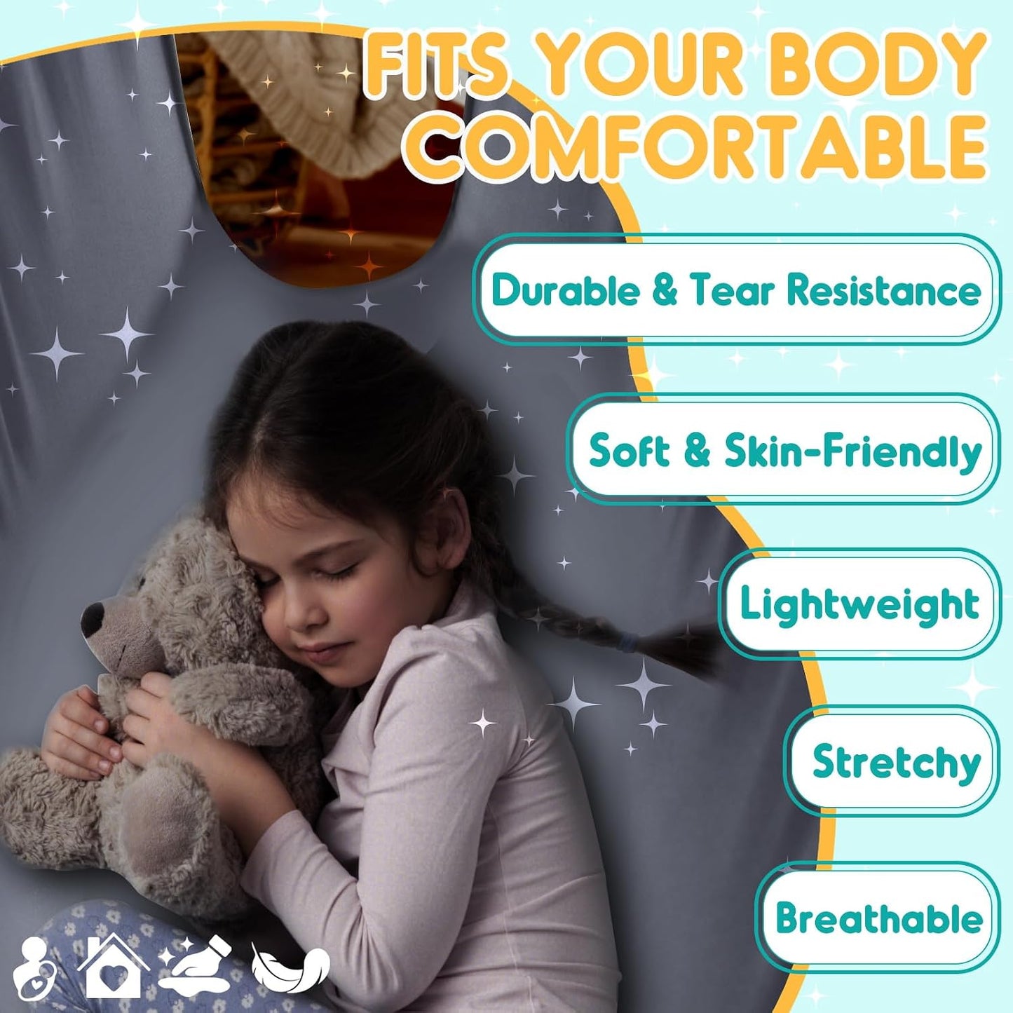 Columpio sensorial para niños y adultos con TDAH y autismo