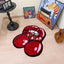 Alfombra decorativa labios rojos cereza antiderrap