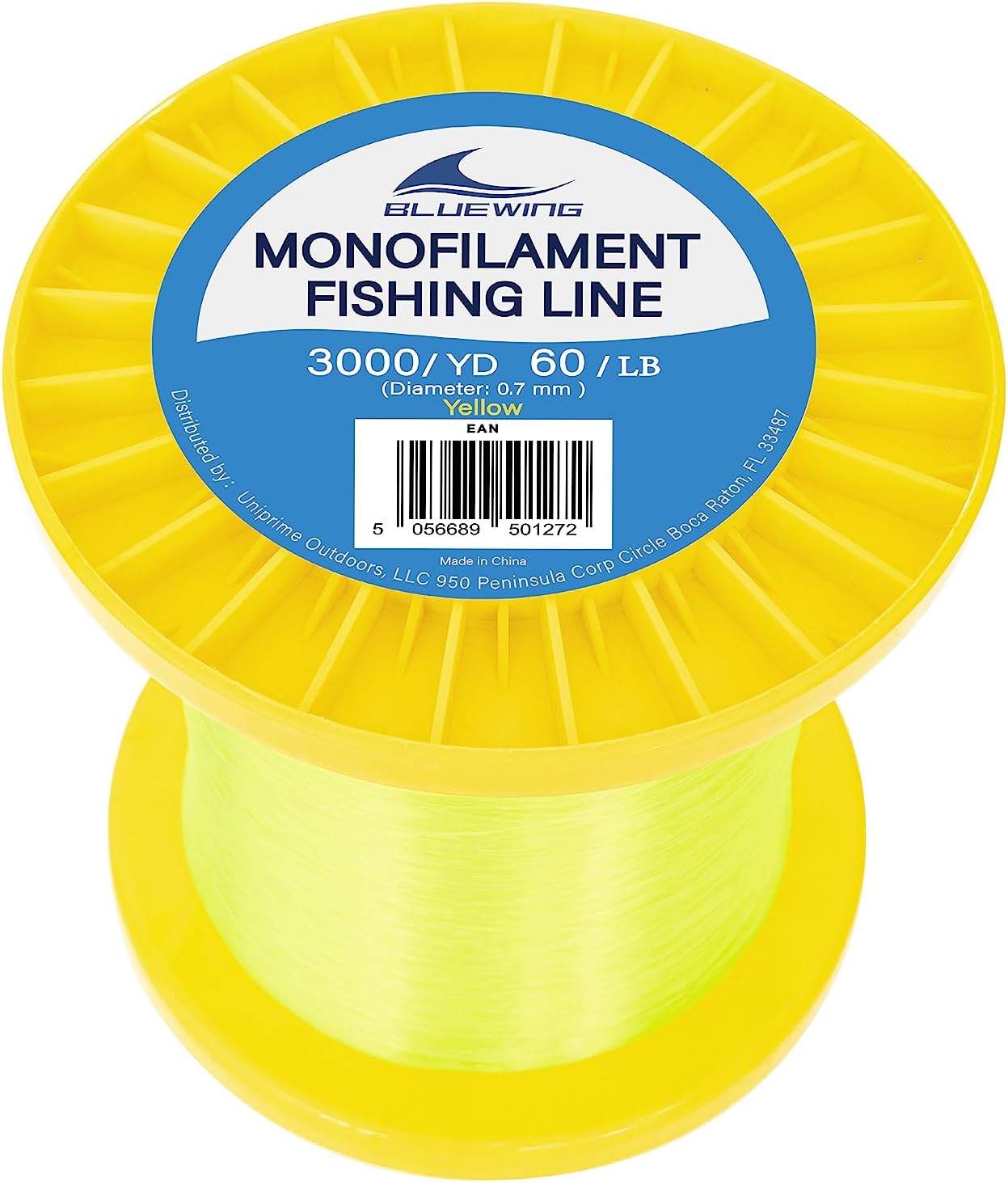 Sedal pesca monofilamento 50-3000 yardas transparente