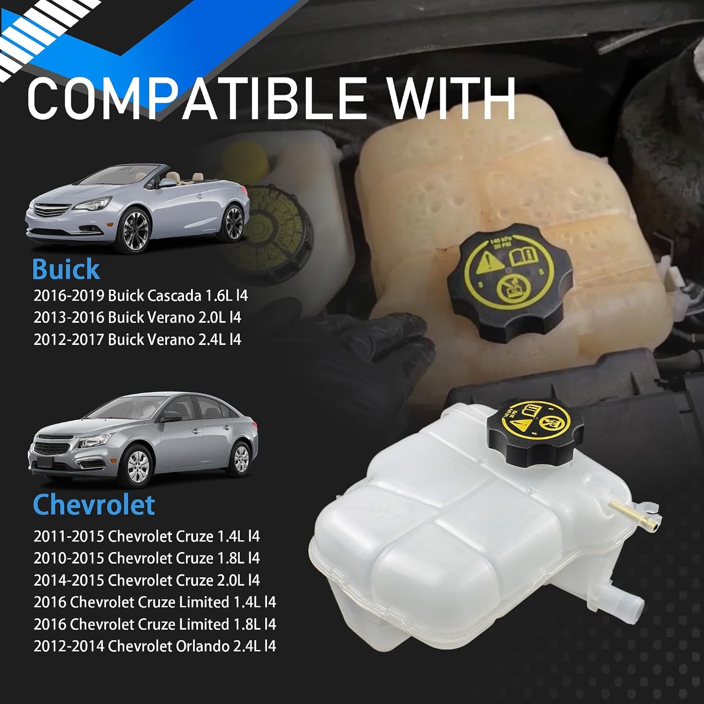 Tanque refrigerante motor con tapa comp Buick Chevrolet
