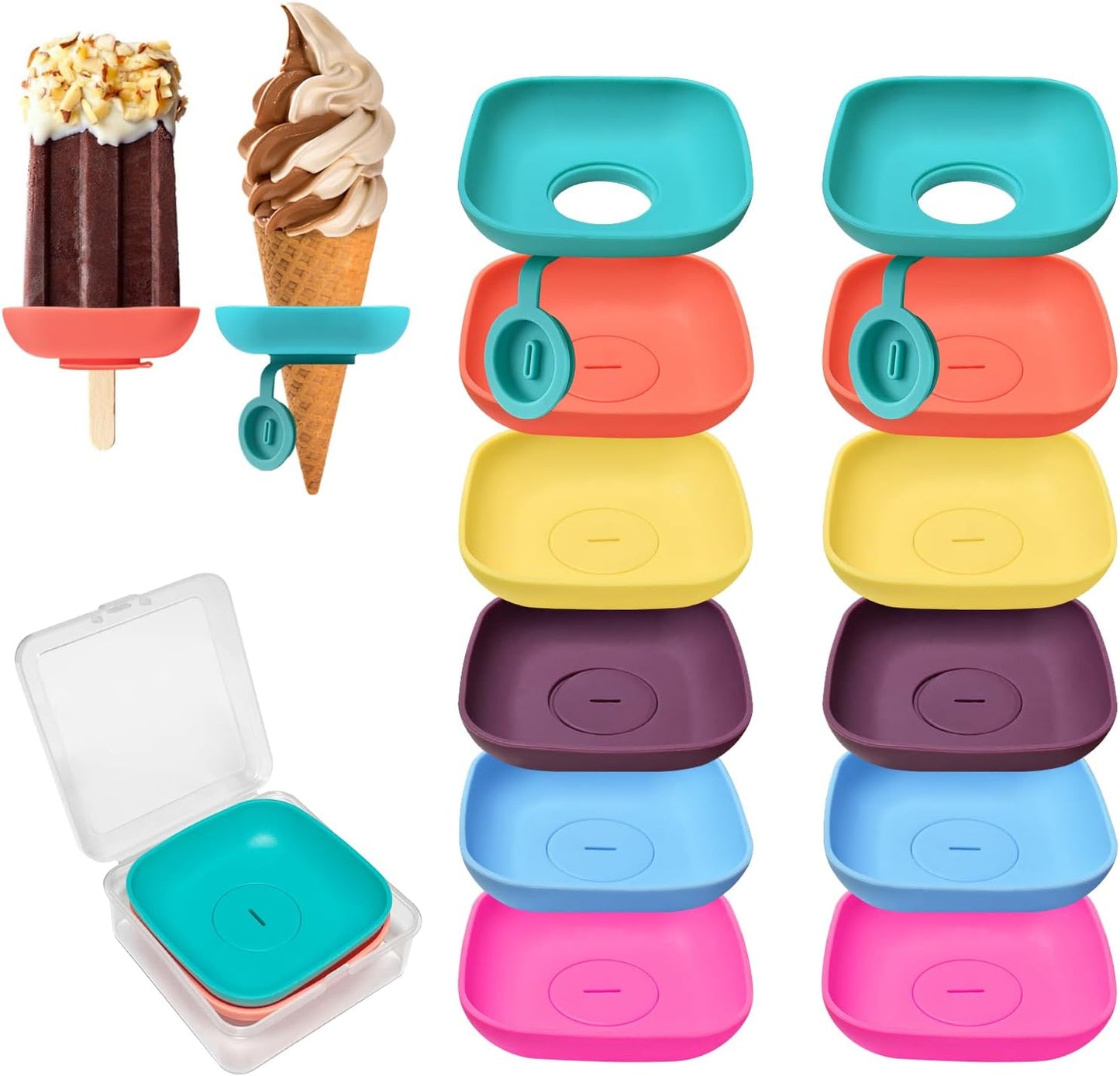 Soporte silicona paletas niños reutiliz. ajustable