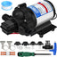 Bomba agua RV 12V 3.3GPM 45PSI autocebante con filtro