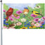 Bandera mariposa flores 3x5ft poliéster decorativa