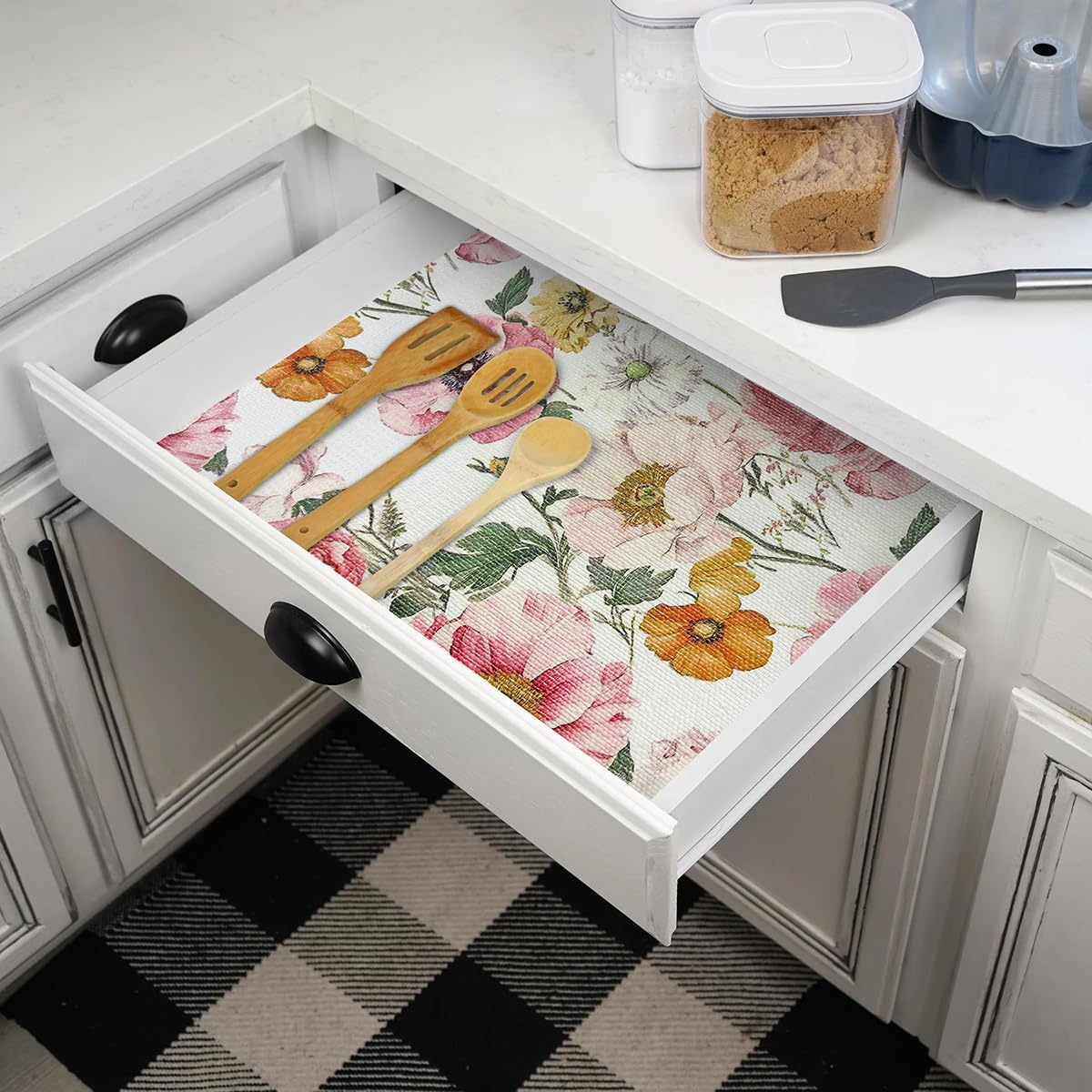Forro estante cocina no adhesivo antiderrap impermeable