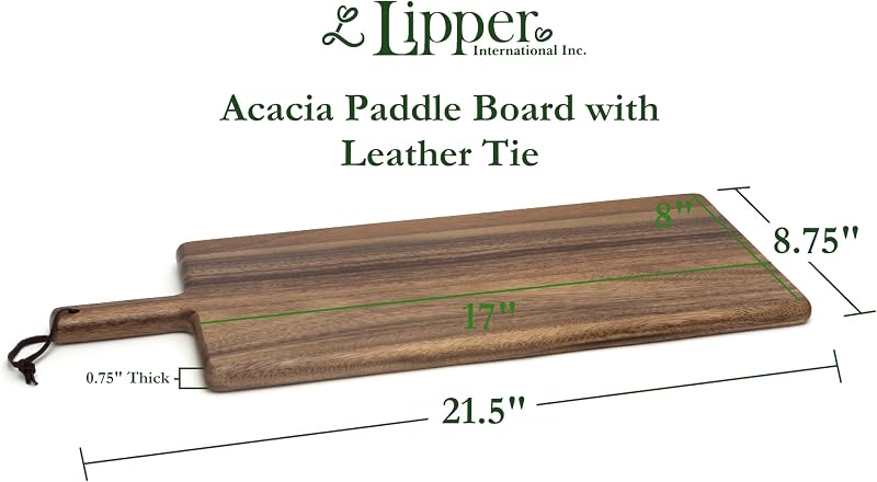 Tabla cortar servir madera acacia 21.5x8.75x0.75