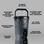 Enfriador hidratación Gatorade 3gal gris