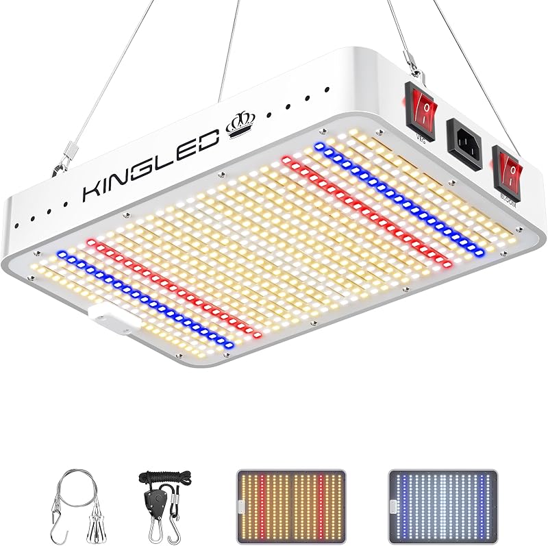 Luz LED King Plus 600-1000W espectro completo para