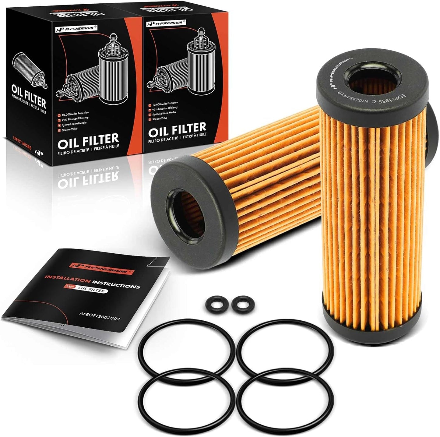 Filtro aceite 2 pzas comp Ford F-150 Explorer Fusion Edge
