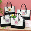 4 Bolsas Lona Mujer Correa Hombro Regalo Navidad